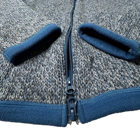PRANA Wool Blend Knit Hooded Zip Sweater Jacket Fleece Lined Women's Size M - Picture 10 of 16